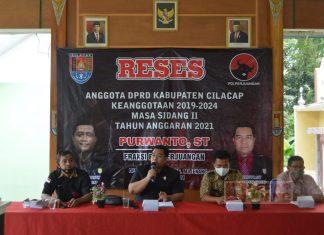 Melalui Reses, Purwanto Harap Masyarakat Bersinergi Bangun Ekonomi Daerah