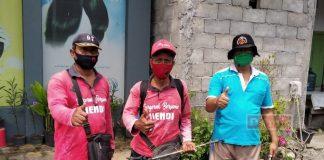 Putus Mata Rantai Covid-19, PAC Semarang Barat Lakukan Penyemprotan Disinfektan