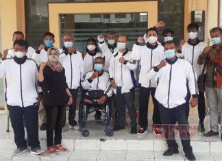 Penuh Asa, Slamet Lepas Kontingen NPCI Demak ke Selekda Solo