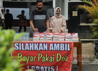Rayakan Ulang Tahun, Istri Ketua DPRD Klaten Berbagi Makanan