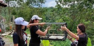 Stin Sahyutri Soekisno Lakukan Penyebaran Benih Ikan dan Pelepasan Burung Pipit