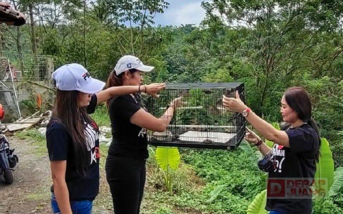 Stin Sahyutri Soekisno Lakukan Penyebaran Benih Ikan dan Pelepasan Burung Pipit