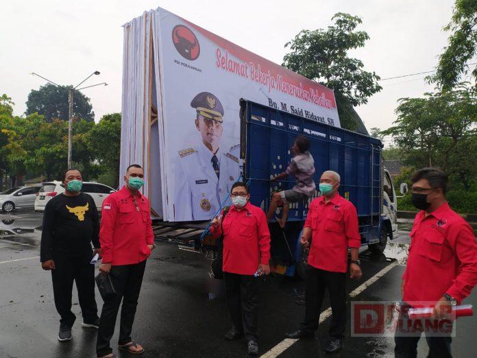 Ucapkan Selamat Bekerja Kepada Bupati dan Wakil Bupati Boyolali Masa Bakti 2021-2026, Banteng Boyolali Pasang Baliho dan Spanduk