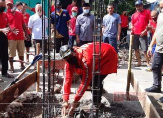 Wakil Bupati Karanganyar Letakan Batu Pertama Pembangunan Gapura Desa Temuireng