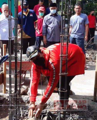 Wakil Bupati Karanganyar Letakan Batu Pertama Pembangunan Gapura Desa Temuireng