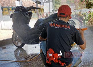 Wujudkan Kemandirian Ekonomi,Calon Kader Komunitas Juang Purbalingga Buka Cucian Motor