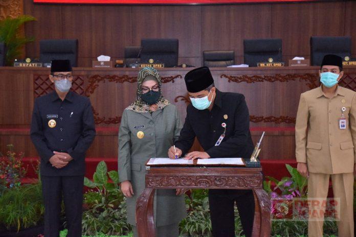 Bupati Sukoharjo Tandatangani Nota Kesepakatan Rancangan Awal RPJMD 2021-2026