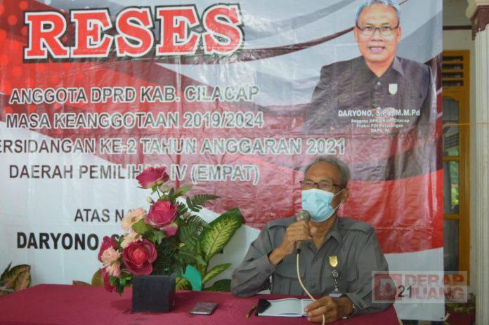 Gelar Reses, Daryono Ingin Wujudkan Kesejahteraan Masyarakat Wanareja