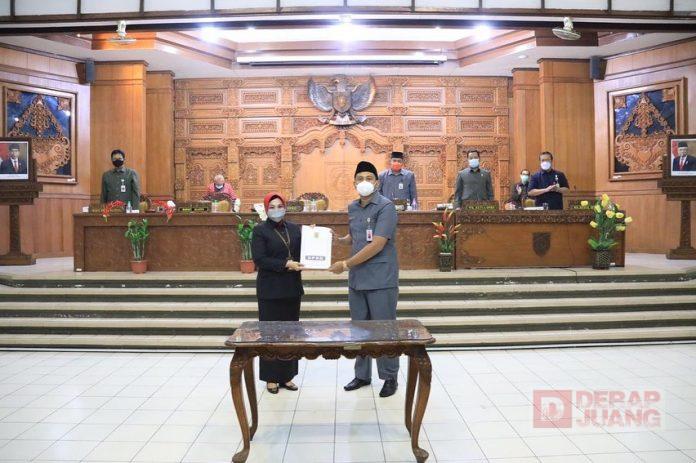 Hamenang Wajar Ismoyo Pimpin Rapat Penyampaian LKPJ Bupati Tahun 2020 (2)
