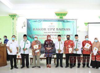 Hj. Sri Mulyani Hadiri Rakor Unit Pengumpulan Zakat Baznas Kabupaten Klaten