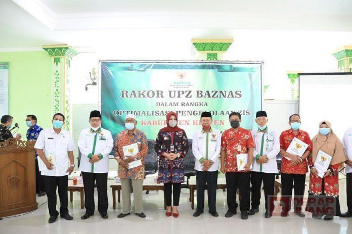 Hj. Sri Mulyani Hadiri Rakor Unit Pengumpulan Zakat Baznas Kabupaten Klaten