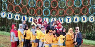 Lina Agustina Boyong Komunitas Senam Berolahraga di Obyek Wisata Prabalintang