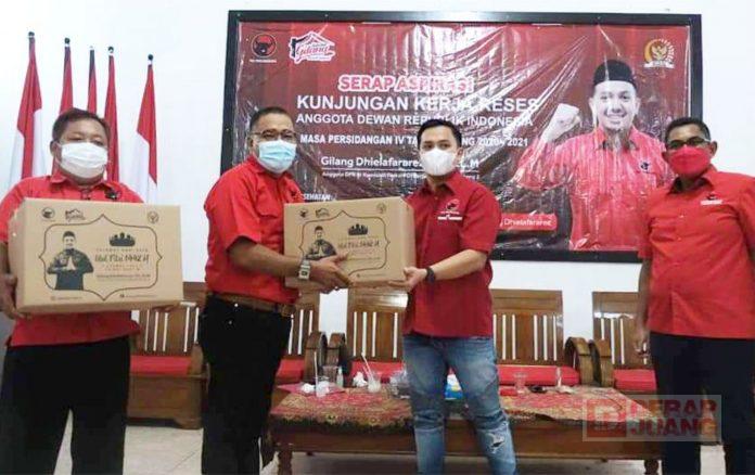 Peringati Bulan Suci Ramadhan, Mas Gilang Serap Aspirasi dan Berbagi Paket Sembako