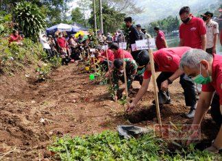 Peringati HPN, Eko Prasetyo Bersama PWI Wonosobo Lakukan Giat Lingkungan