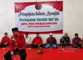Peringati Nuzulul Qur’an, DPC PDI Perjuangan Kota Pekalongan Selenggarakan Pengajian