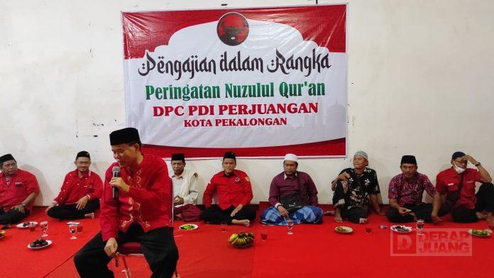 Peringati Nuzulul Qur'an, DPC PDI Perjuangan Kota Pekalongan Selenggarakan Pengajian