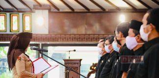 Sri Mulyani Kukuhkan Pengurus FK BPD Kab. Klaten Periode 2019-2024