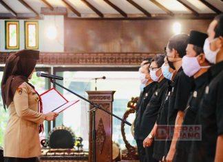 Sri Mulyani Kukuhkan Pengurus FK BPD Kab. Klaten Periode 2019-2024