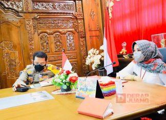 Sri Mulyani Ikuti Rakor Penanggulangan Bencana dan Covid-19 Secara Virtual