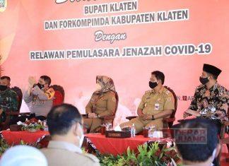 Sri Mulyani Gelar Silaturahmi Bersama Relawan Pemulasaran Jenazah Covid-19