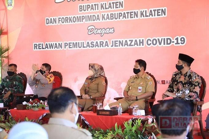 Sri Mulyani Gelar Silaturohmi Bersama Relawan Pemulasaran Jenazah Covid-19