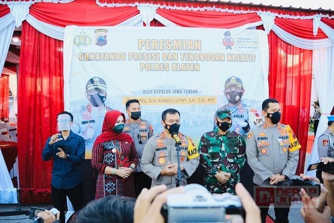 Sri Mulyani Hadiri Peresmian Gedung Grhayandu di Mapolres Klaten