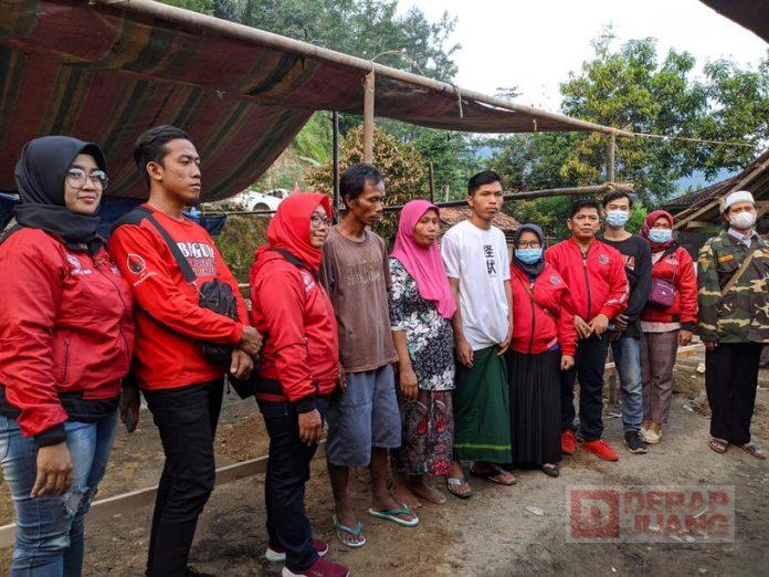 Baguna PDI Perjuangan Pemalang Bantu Korban Kebakaran