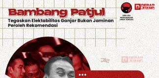Bambang Patjul Tegaskan Elektabilitas Ganjar Bukan Jaminan Peroleh Rekomendasi
