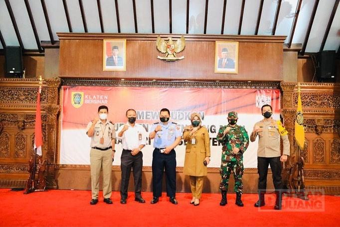 Bupati Klaten Hadiri Rakor Pembangunan Jalan Tol Solo-Yogyakarta