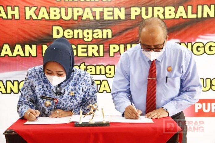 Bupati Purbalingga Bersama Kajari Tandatangani MoU di Bidang Perdata dan PTUN