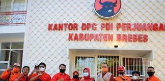 DPC PDI Perjuangan Brebes Adakan Simulasi Penanganan Bencana Bersama BPBD