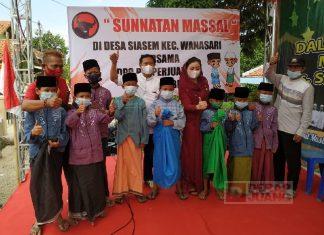 DPC PDI Perjuangan Brebes dan Mbak Mitha Adakan Sunatan Massal