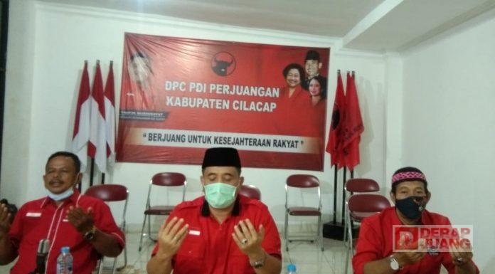 DPC PDI Perjuangan Cilacap Gelar Tahlil Bersama Secara Virtual