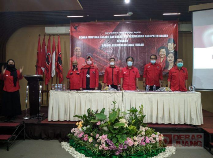 DPC PDI Perjuangan Kabupaten Klaten Gelar Rapat Konsolidasi Internal Partai