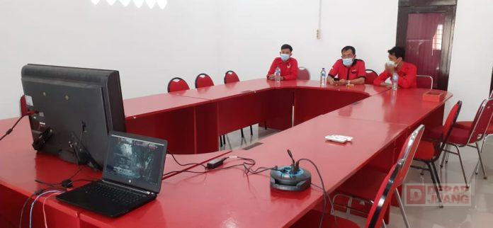 DPC PDI Perjuangan Sragen Ikuti Peresmian Patung Bung Karno Secara Virtual