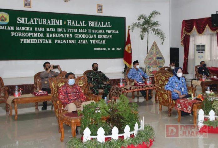 Hari Pertama Kerja, Sri Sumarni dan Agus Siswanto Ikuti Halal Bihalal