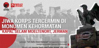 Jiwa Korps Tercermin di Monumen Kehormatan Moeltenort Jerman