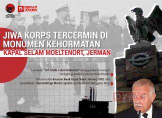 Jiwa Korps Tercermin di Monumen Kehormatan Moeltenort Jerman