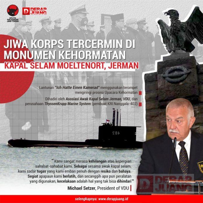 Jiwa Korps Tercermin di Monumen Kehormatan Moeltenort Jerman