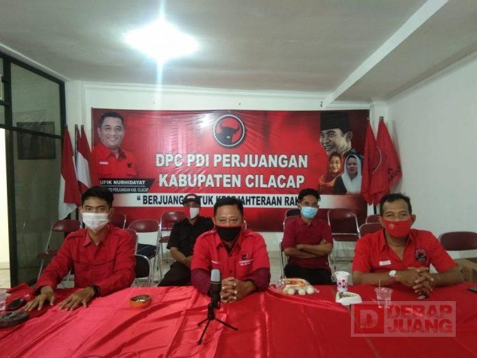 Kader Banteng Cilacap Ikuti Peresmian Patung Bung Karno Secara Virtual
