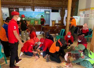 PDI Perjuangan Jepara Gelar Simulasi Tanggap Bencana