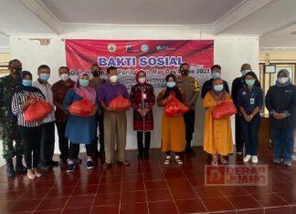 Peringati Hari Buruh, Sri Sumarni Bagikan Paket Sembako dan Masker