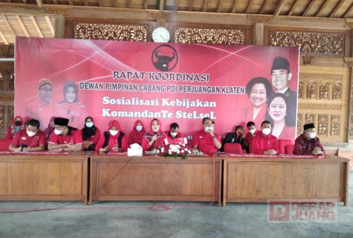 Perkuat Mesin Partai, DPC PDI Perjuangan Kabupaten Klaten Gelar Rakor