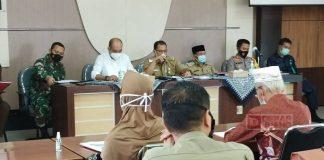 Pimpin Rakor Percepatan Penanganan Covid-19, Ngesti Minta Warga Patuhi Prokes