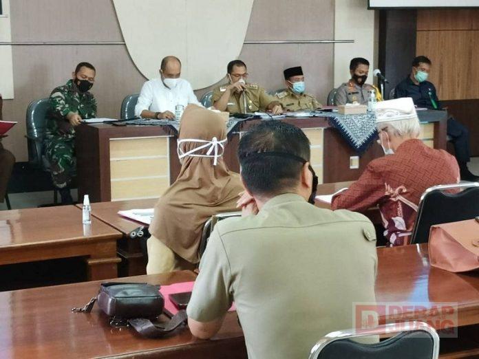 Pimpin Rakor Percepatan Penanganan Covid-19, Ngesti Minta Warga Patuhi Prokes