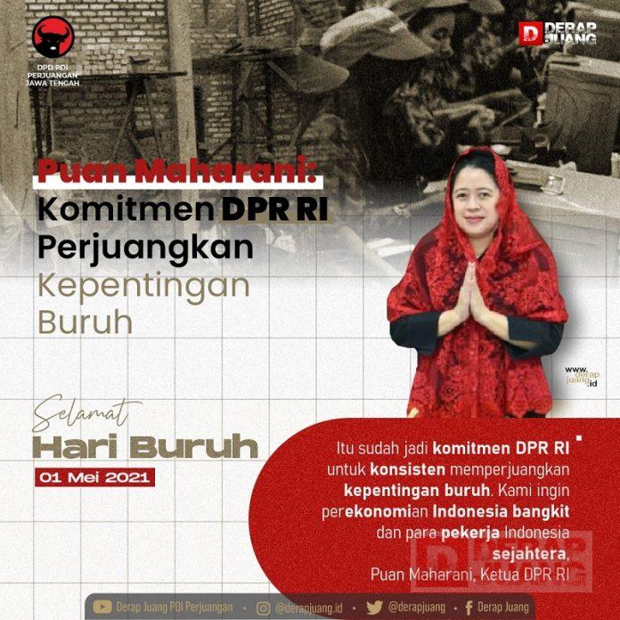 Puan; Komitmen DPR RI Perjuangkan Kepentingan Buruh