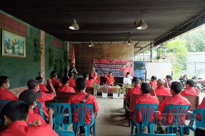 Serap Aspirasi, Musthofa Kunjungi PAC Welahan