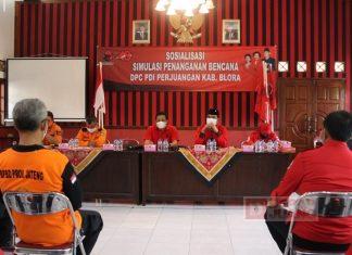 Sosialisasi Tanggap Bencana, DPC Partai Blora Serukan Kepekaan Kondisi Lingkungan