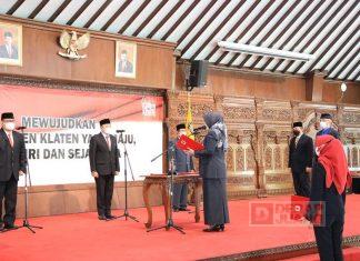 Sri Mulyani Lantik 3 Pejabat Pimpinan Tinggi Pratama Kabupaten Klaten
