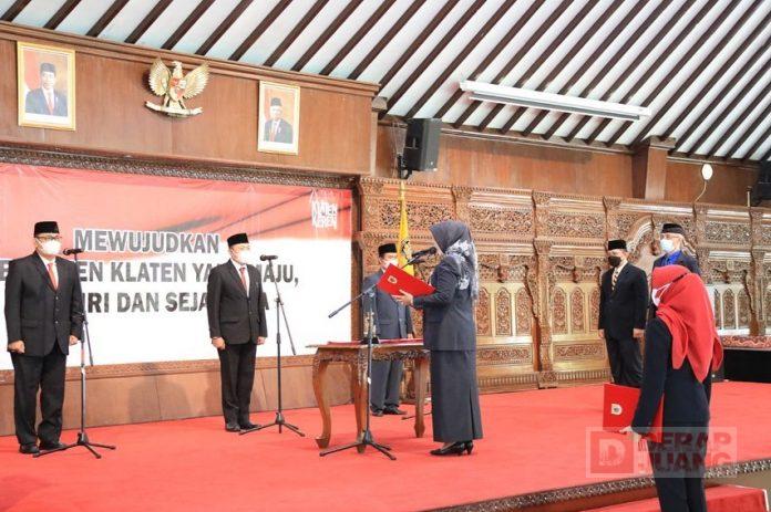 Sri Mulyani Lantik 3 Pejabat Pimpinan Tinggi Pratama Kabupaten Klaten
